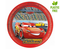 Talerzyki papierowe Cars 3 (Disney), next generation 23cm, 8 szt. (plastic-free)