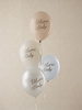 Balony 30 cm, Welcome Baby, mix niebieski (1 op. / 6 szt.)