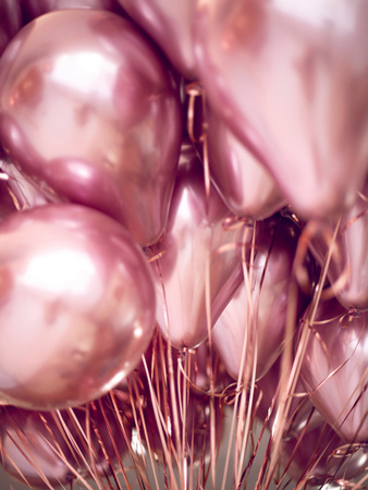 Balony Glossy 30cm, różowe złoto (1 op. / 10 szt.)