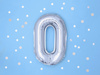 Balon foliowy Litera ''O'', 35cm, srebrny