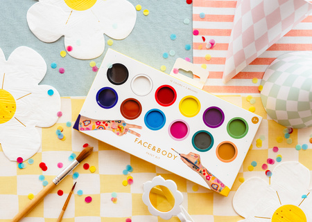 Farbki do malowania twarzy, 12 kolorów