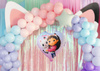 Balon foliowy serce Koci Domek Gabi, 35cm, mix