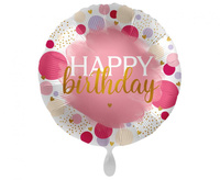 Balon Foliowy Sweet Birthday ,45 cm zapakowany
