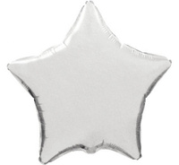 Balon foliowy 18" - "Gwiazda" (srebrna)