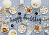 Baner Happy birthday Pojazdy budowlane, 2 m, mix