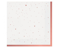 Serwetki Celebrate (różowo-złote), certyfikat FSC, 33x33 cm/ 20 szt.