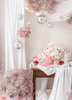 Toppery na tort Kwiaty, mix, 13-14.5 cm (1 op. / 8 szt.)