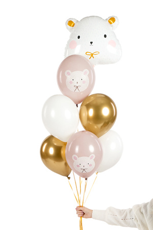Balony 30 cm, Miś polarny, Pastel Warm Grey (1 op. / 50 szt.)