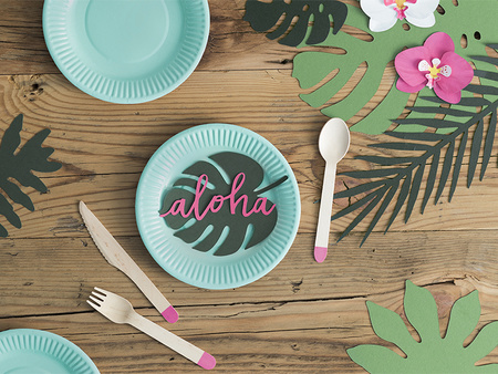 Wizytówki na stół Aloha - Monstera (1 op. / 6 szt.)