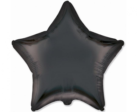 Balon foliowy 18" - Gwiazda (satynowy czarny)