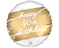 Balon foliowy 18" -  Golden age 40