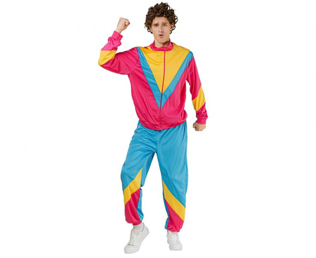 Zestaw dla mężczyzn Disco Lata 80’ (bluza, spodnie), rozm. 56