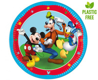 Talerzyki papierowe Mickey Rock The House, next generation, 23 cm, 8 szt. (plastic-free)