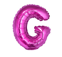 Balon foliowy "Litera G", różowa, 35 cm