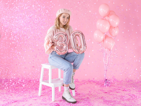 Balony Strong 27cm, Pastel Baby Pink (1 op. / 100 szt.)