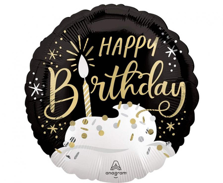 Balon foliowy 18" -  Birthday wishes