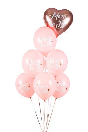 Balony 30 cm, Mom to Be, Pastel Pale Pink (1 op. / 6 szt.)