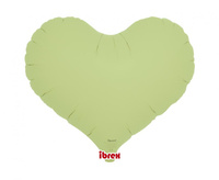 Balon foliowy, serce Jelly 14, Pastel Green, 5 szt.