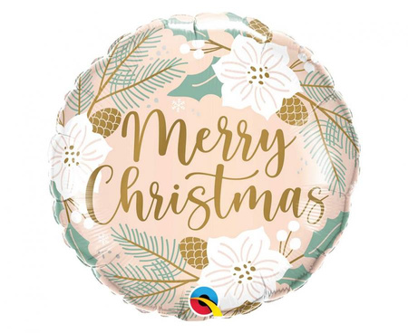 Balon foliowy 18" "Merry Christmas" (świąteczna dekoracja)