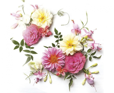 Serwetki pap. Delicate Flowers Composition, 33x33 cm