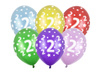 Balony 30cm, 2nd Birthday, Metallic Mix (1 op. / 6 szt.)