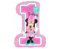 Balon foliowy 36" - "Minnie Mouse 1st Birthday "