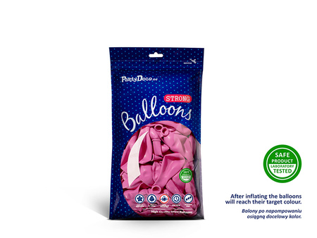 Balony Strong 12cm, Pastel Fuchsia (1 op. / 100 szt.)