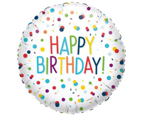 Balon foliowy 18" - Confetti Bday