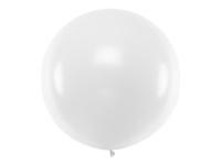 Balon okrągły 1m, Pastel White