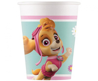 Kubeczki papierowe  Paw Patrol Skye & Everest Nickelodeon, 200ml, 8 szt.
