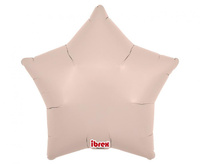 Balon foliowy, gwiazda 15", Shell Pink, 5 szt.