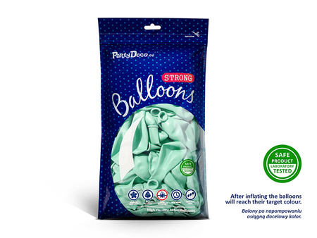 Balony Strong 23cm, Pastel Light Mint (1 op. / 100 szt.)