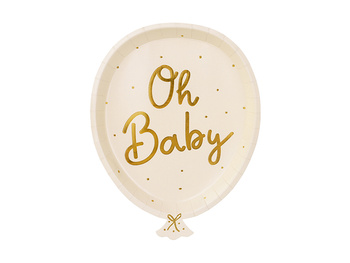 Talerzyki Oh baby, mix, 17.5x22 cm (1 op. / 6 szt.)