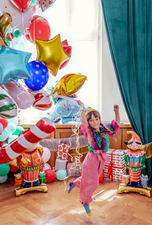 Balony 30 cm, Merry Christmas, mix (1 op. / 50 szt.)