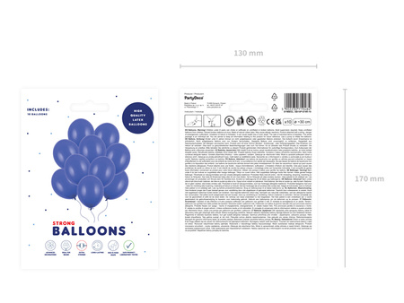 Balony Strong 30cm, Pastel Royal Blue (1 op. / 10 szt.)